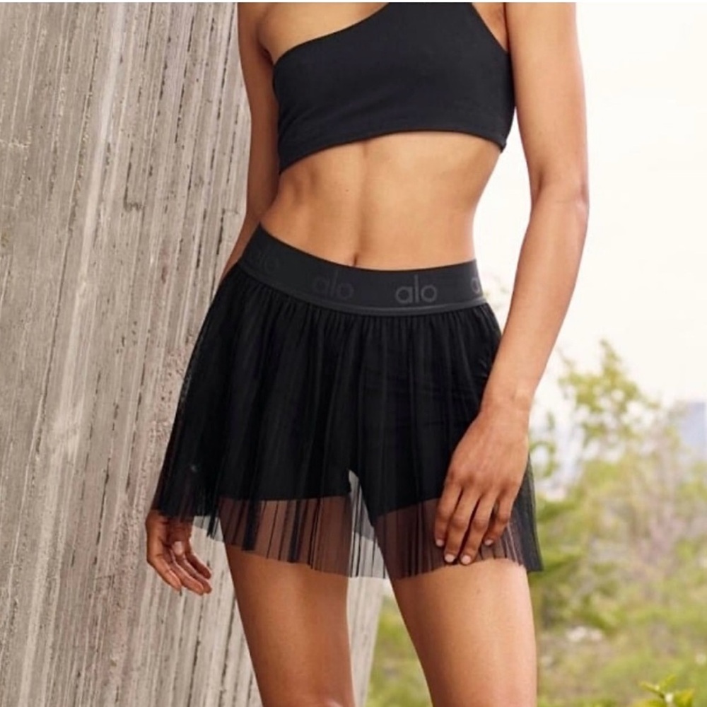 ALO Flirty Mesh Tennis Skirt XS